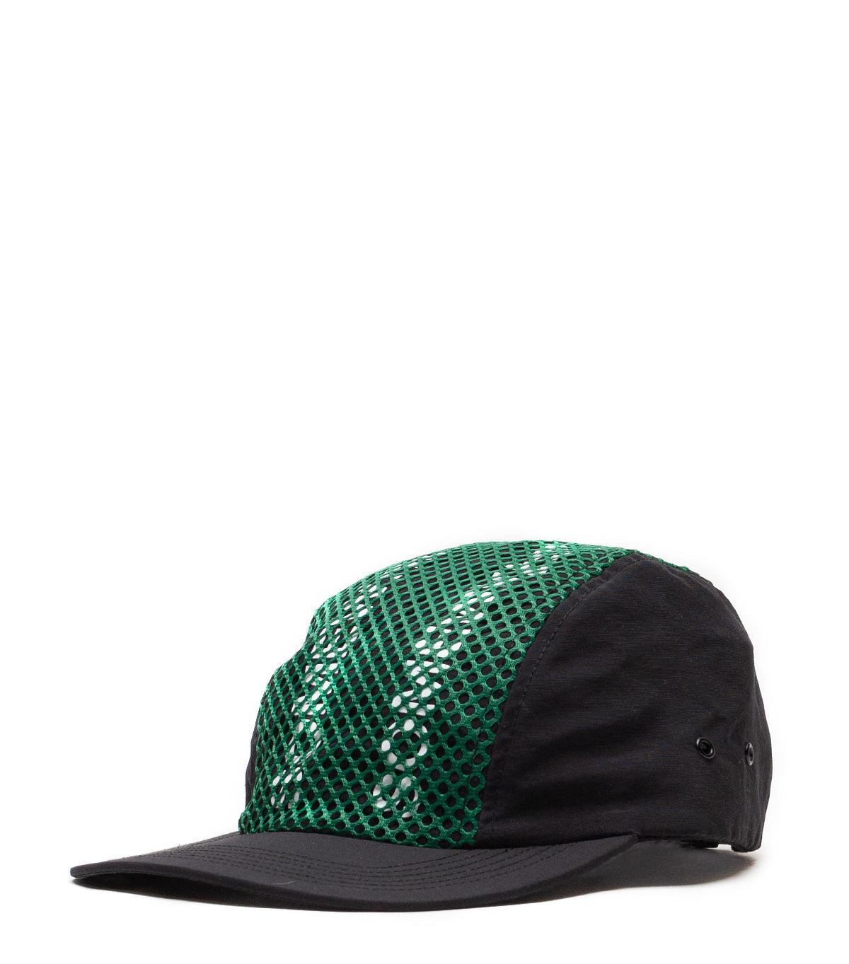 SOMEWHERE 3-Panel Camper Hat Black Green | SOMEWHERE