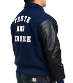 Jordan x Howard University Varsity Jacket Blue - SOMEWHERE