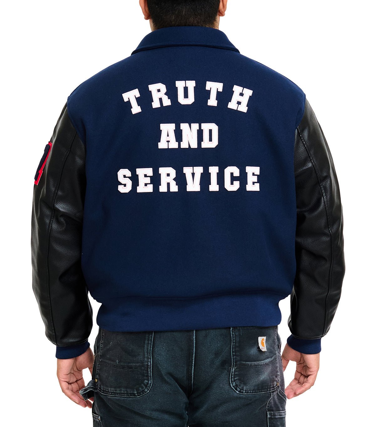 Jordan x Howard University Varsity Jacket Blue - SOMEWHERE