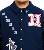 Jordan x Howard University Varsity Jacket Blue - SOMEWHERE