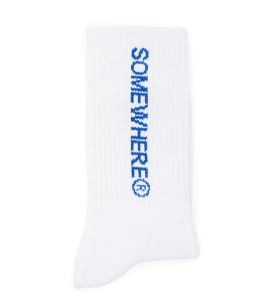 SOMEWHERE Original Crew Socks White