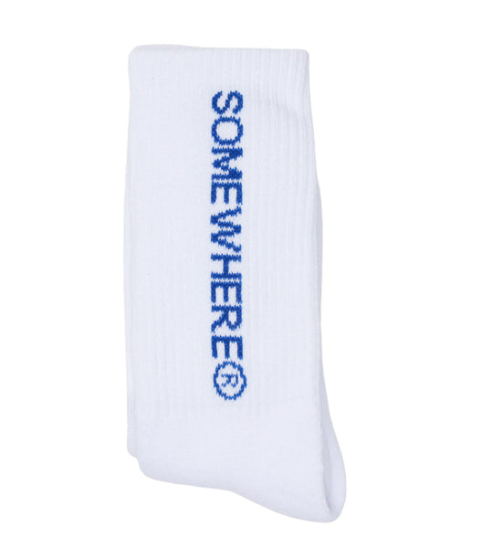 SOMEWHERE Original Crew Socks White