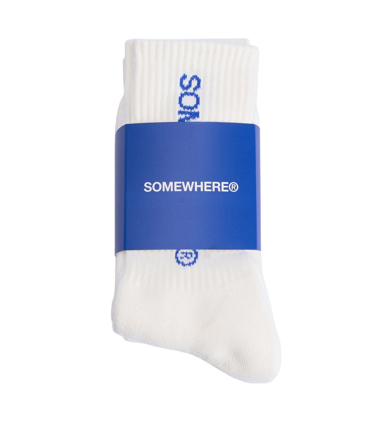 SOMEWHERE Original Crew Socks White (3 Pack)