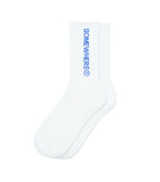 SOMEWHERE Original Crew Socks White - SOMEWHERE