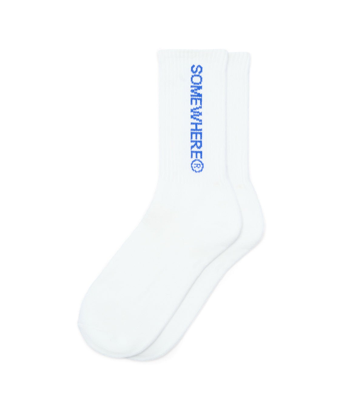 SOMEWHERE Original Crew Socks White - SOMEWHERE