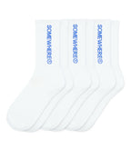 SOMEWHERE Original Crew Socks White (3 Pack)