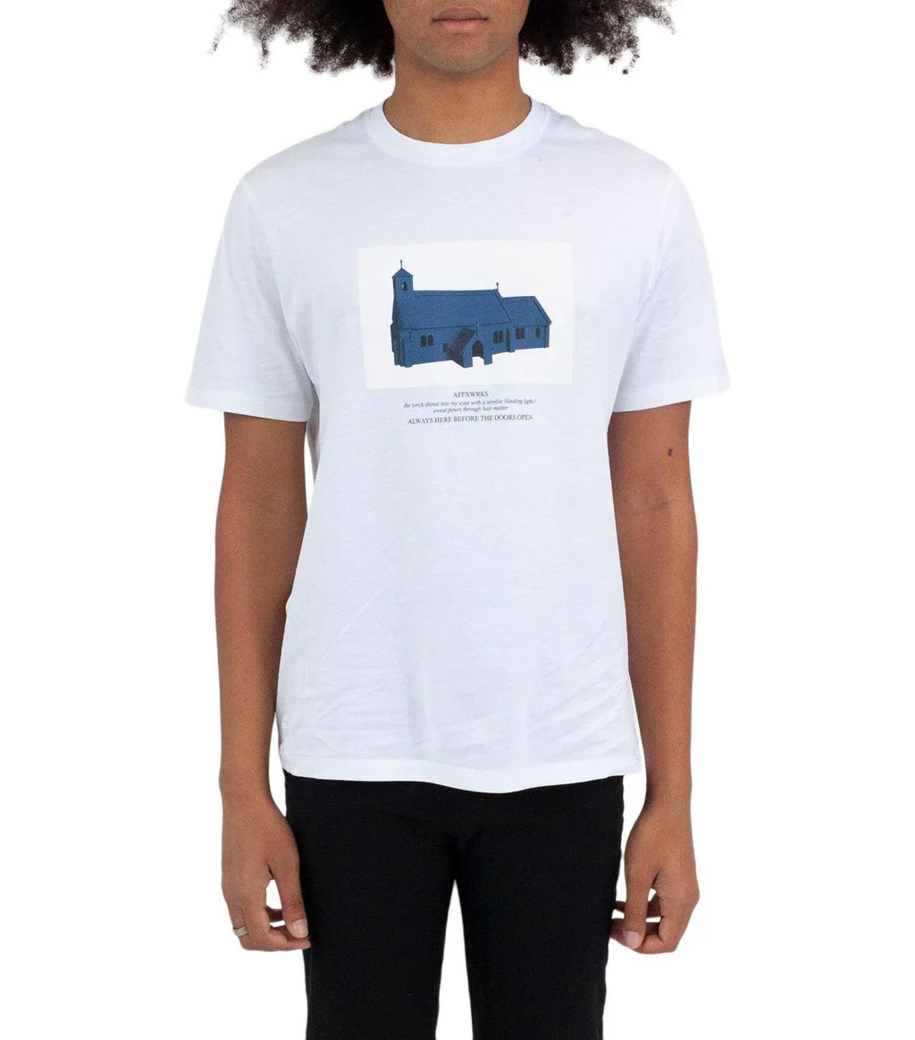 AFFXWRKS Doors T-Shirt White | SOMEWHERE