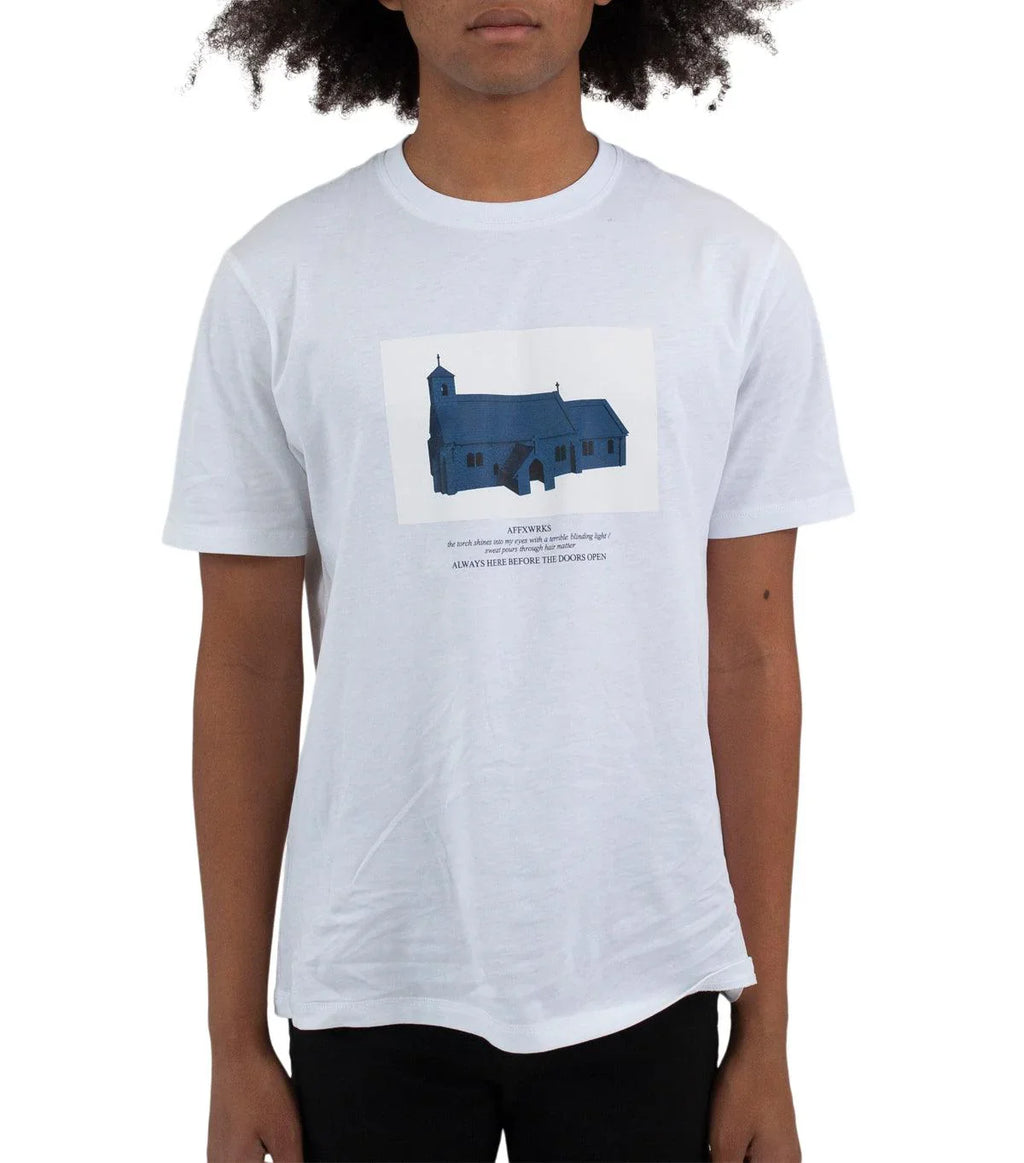 AFFXWRKS Doors T-Shirt White | SOMEWHERE
