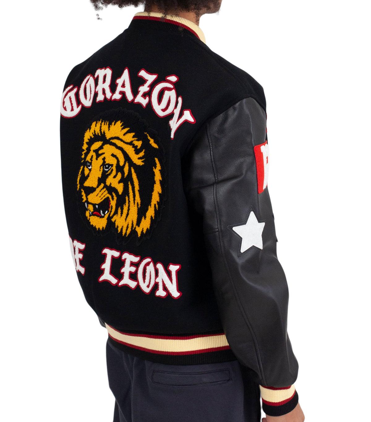 Awake Corazon Varsity Jacket Black | SOMEWHERE