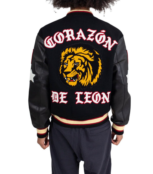 Awake Corazon Varsity Jacket Black | SOMEWHERE