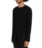 CdG Homme Plus Asymmetric Sweater Black | SOMEWHERE