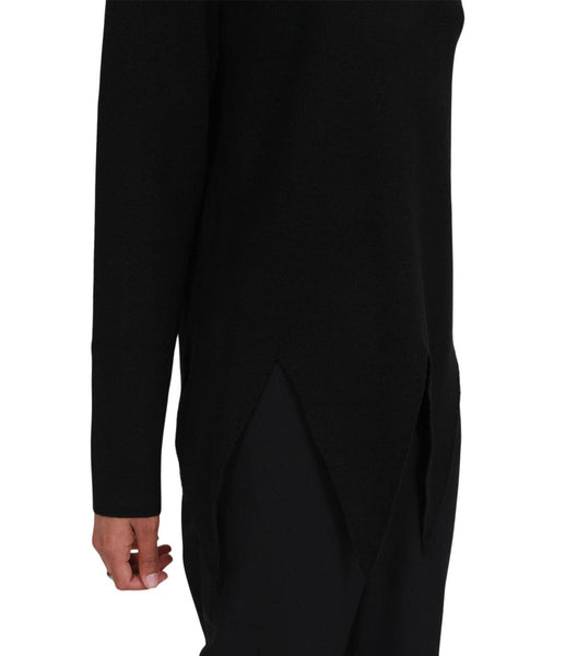 CdG Homme Plus Asymmetric Sweater Black | SOMEWHERE