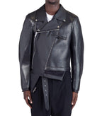 CdG Homme Plus Leather Jacket Black | SOMEWHERE
