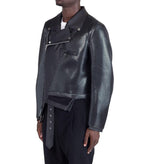 CdG Homme Plus Leather Jacket Black | SOMEWHERE