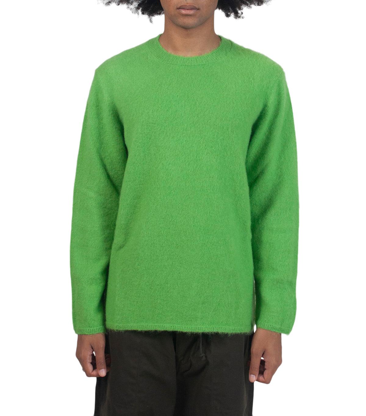 CdG Homme Plus Mohair Sweater Green | SOMEWHERE