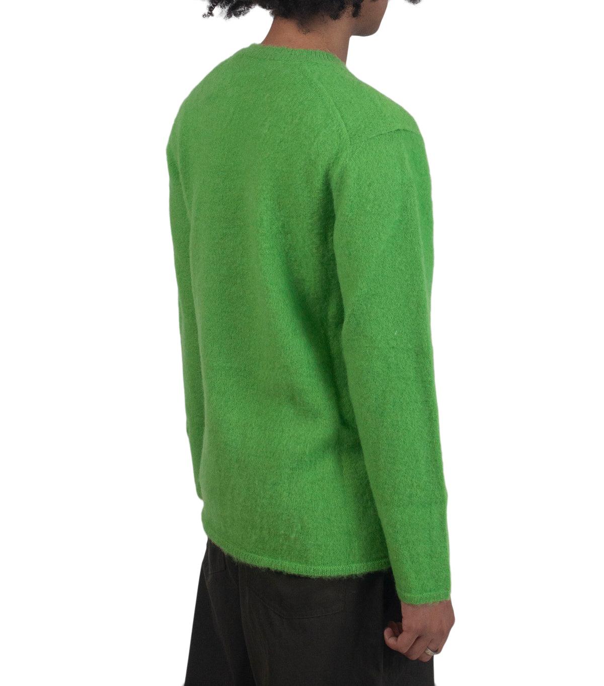 CdG Homme Plus Mohair Sweater Green | SOMEWHERE