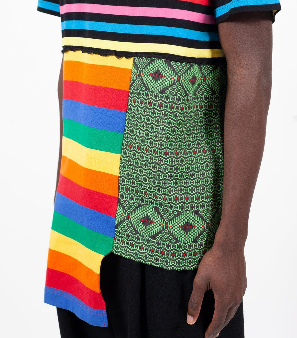 CdG Homme Plus Patchwork T-Shirt Multi Color | SOMEWHERE