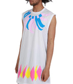 CdG Homme Plus Tank Top White Multi | SOMEWHERE