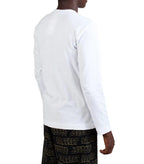 CdG PLAY Graphic Long Sleeve T-Shirt White | SOMEWHERE