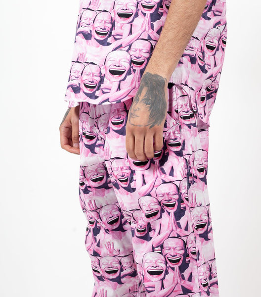 CdG SHIRT Graphic Pants Pink | SOMEWHERE
