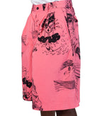 CdG SHIRT Graphic Shorts Pink | SOMEWHERE
