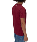 CdG SHIRT Rear Logo T-Shirt Burgundy | SOMEWHERE