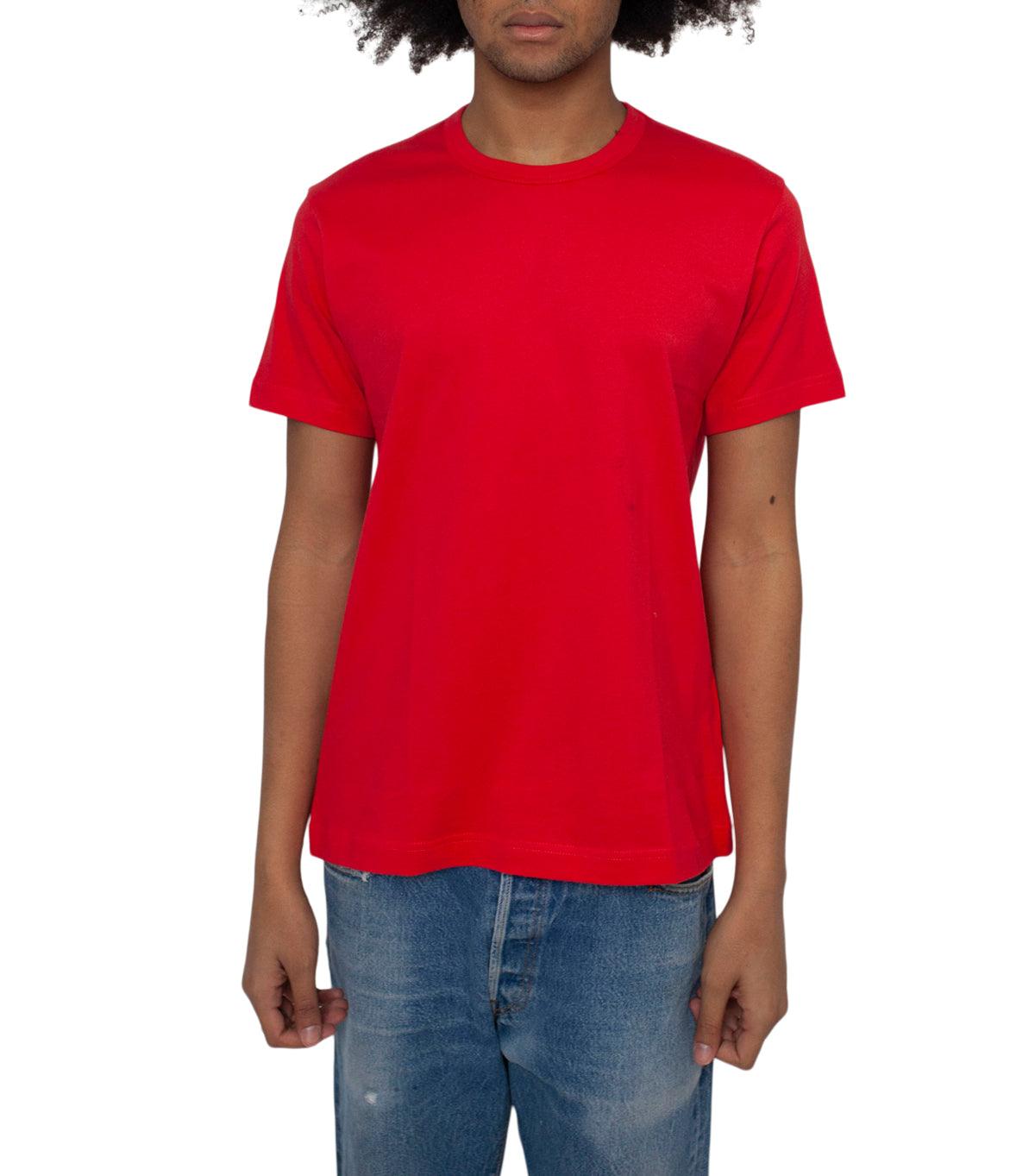CdG SHIRT Rear Logo T-Shirt Red
