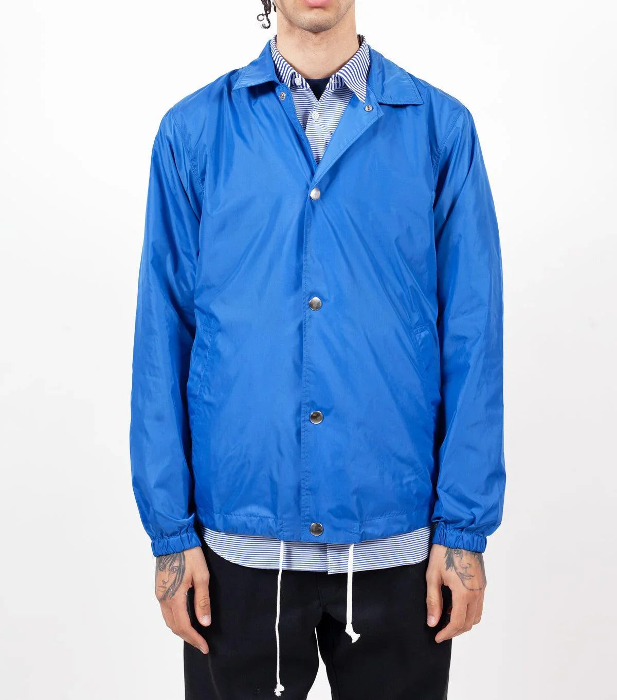 CdG SHIRT Woven Jacket Blue | SOMEWHERE
