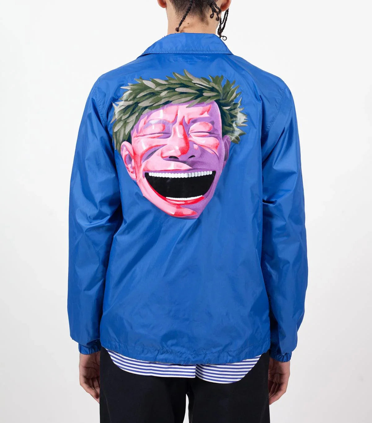 CdG SHIRT Woven Jacket Blue | SOMEWHERE