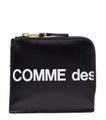 CdG Wallet Huge Logo Wallet Black | SOMEWHERE