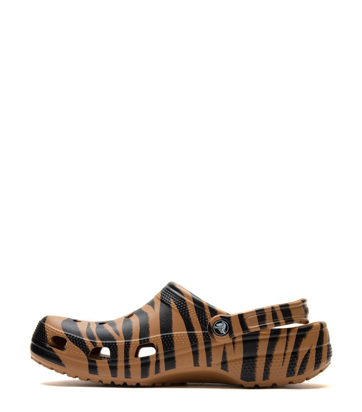 Crocs Classic Animal Print Clog Zebra | SOMEWHERE