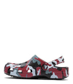Crocs Classic Camo Clog Kid's Black Red | SOMEWHERE