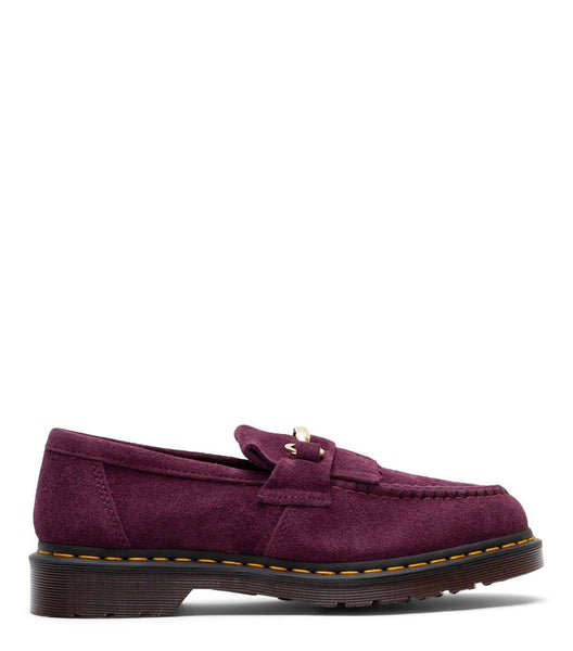 Dr. Martens Adrian Snaffle Suede Loafers Plum