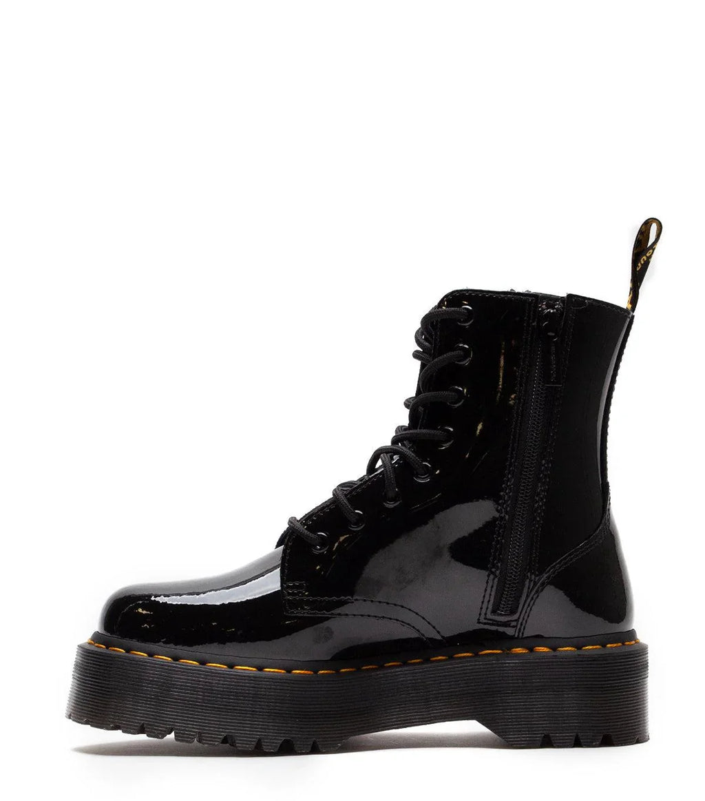 Dr. Martens Women's Jadon Hi Boot Black Patent | SOMEWHERE