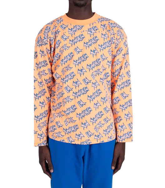 ERL 2 Knit Football T-Shirt Orange