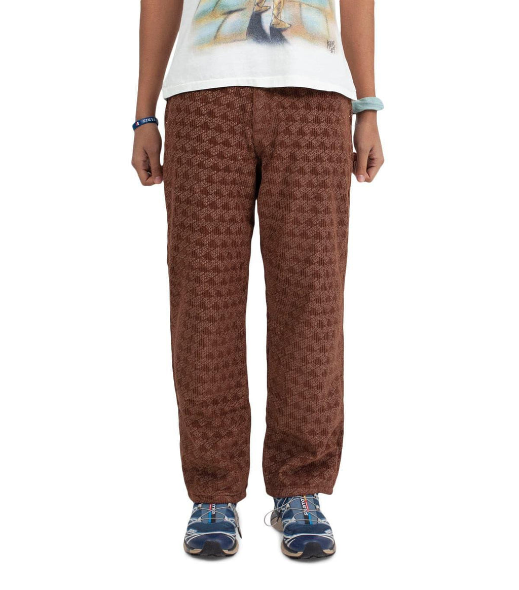 ERL Corduroy Embossed Pants Brown | SOMEWHERE