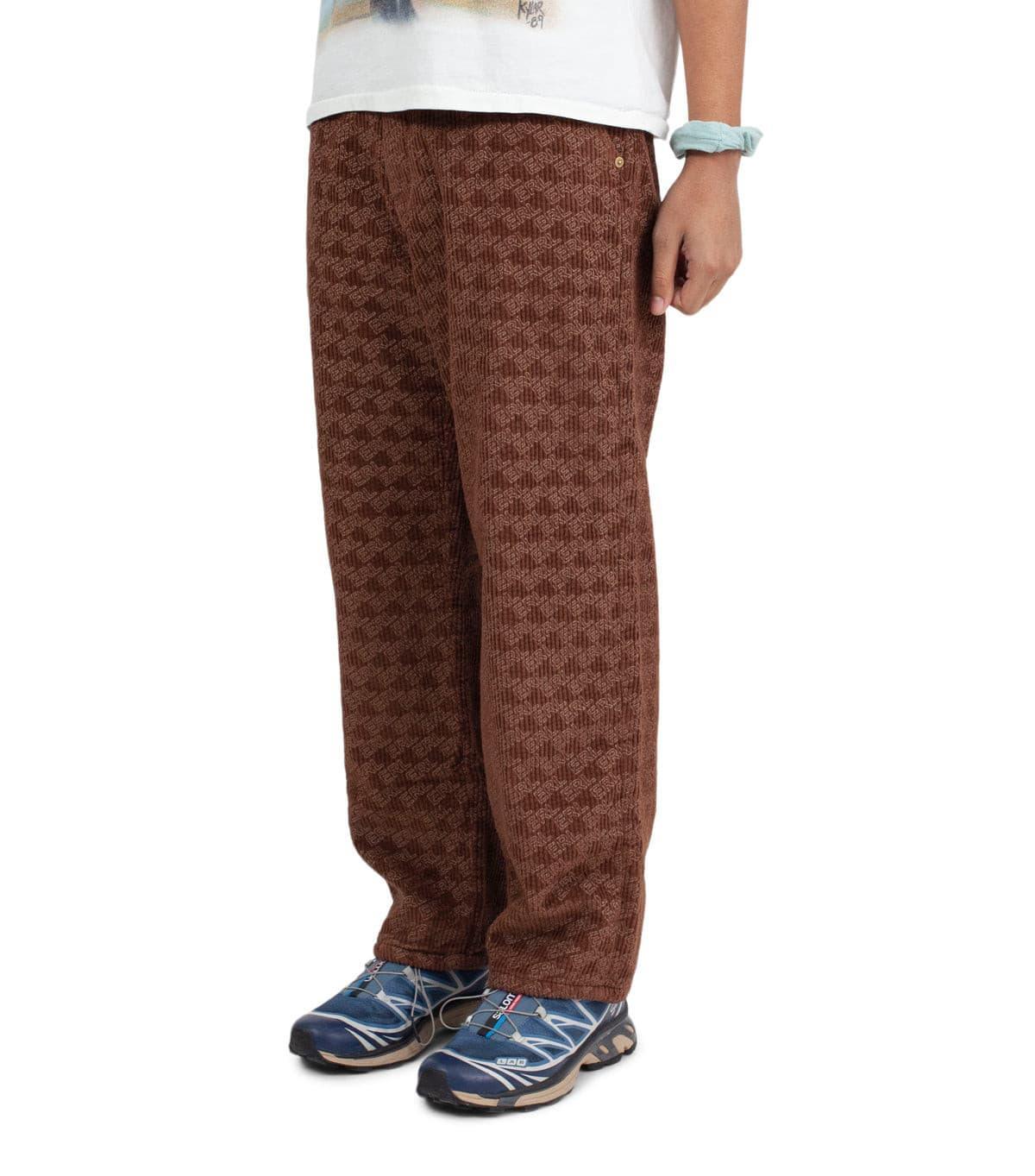 ERL Corduroy Embossed Pants Brown | SOMEWHERE