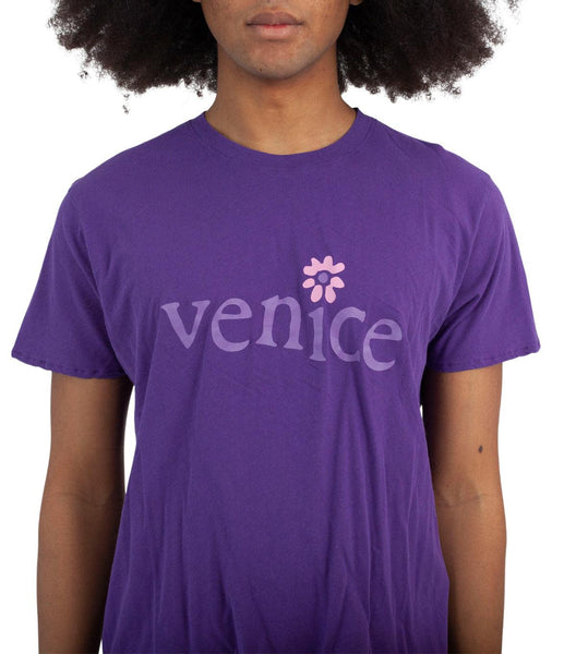 ERL Venice Print T-Shirt Purple | SOMEWHERE