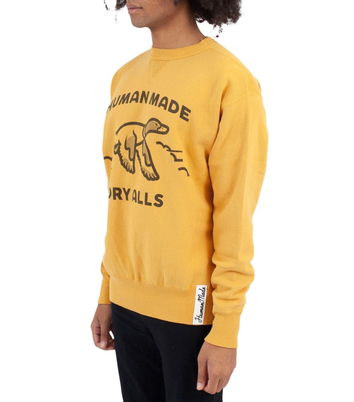 Human Made Crewneck Sweatshirt Duck Yellow | SOMEWHERE