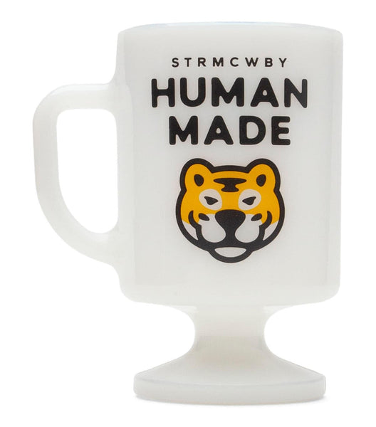 Human Made Milk Glass Pedestal Mug White