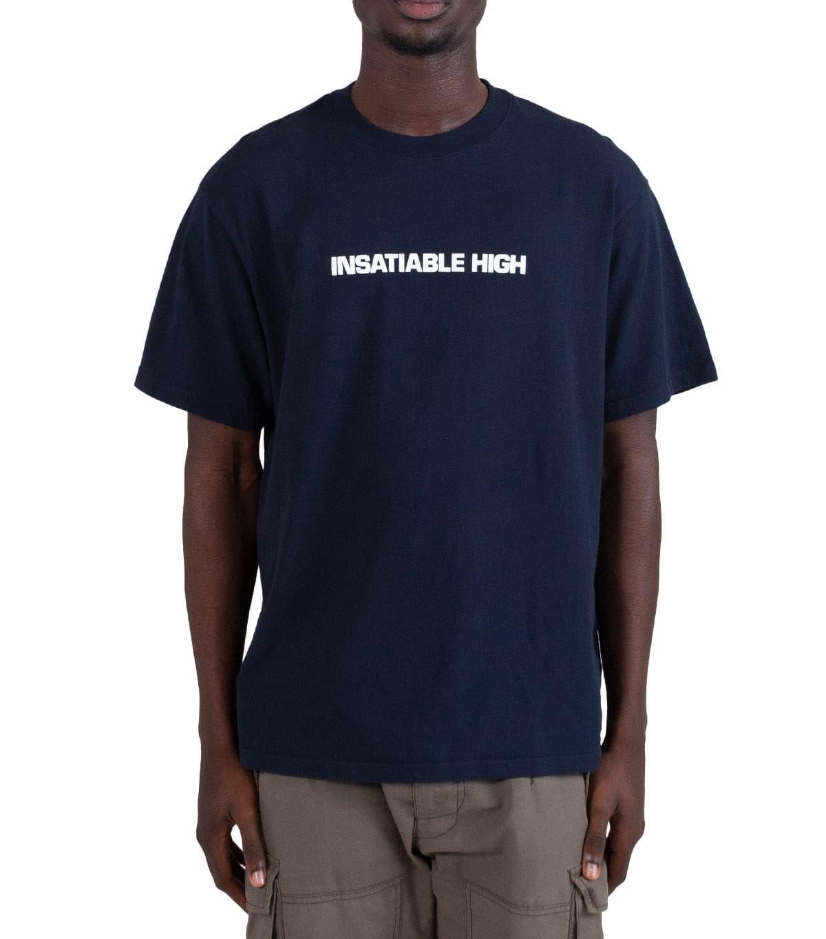 Insatiable High Logo T-Shirt Navy