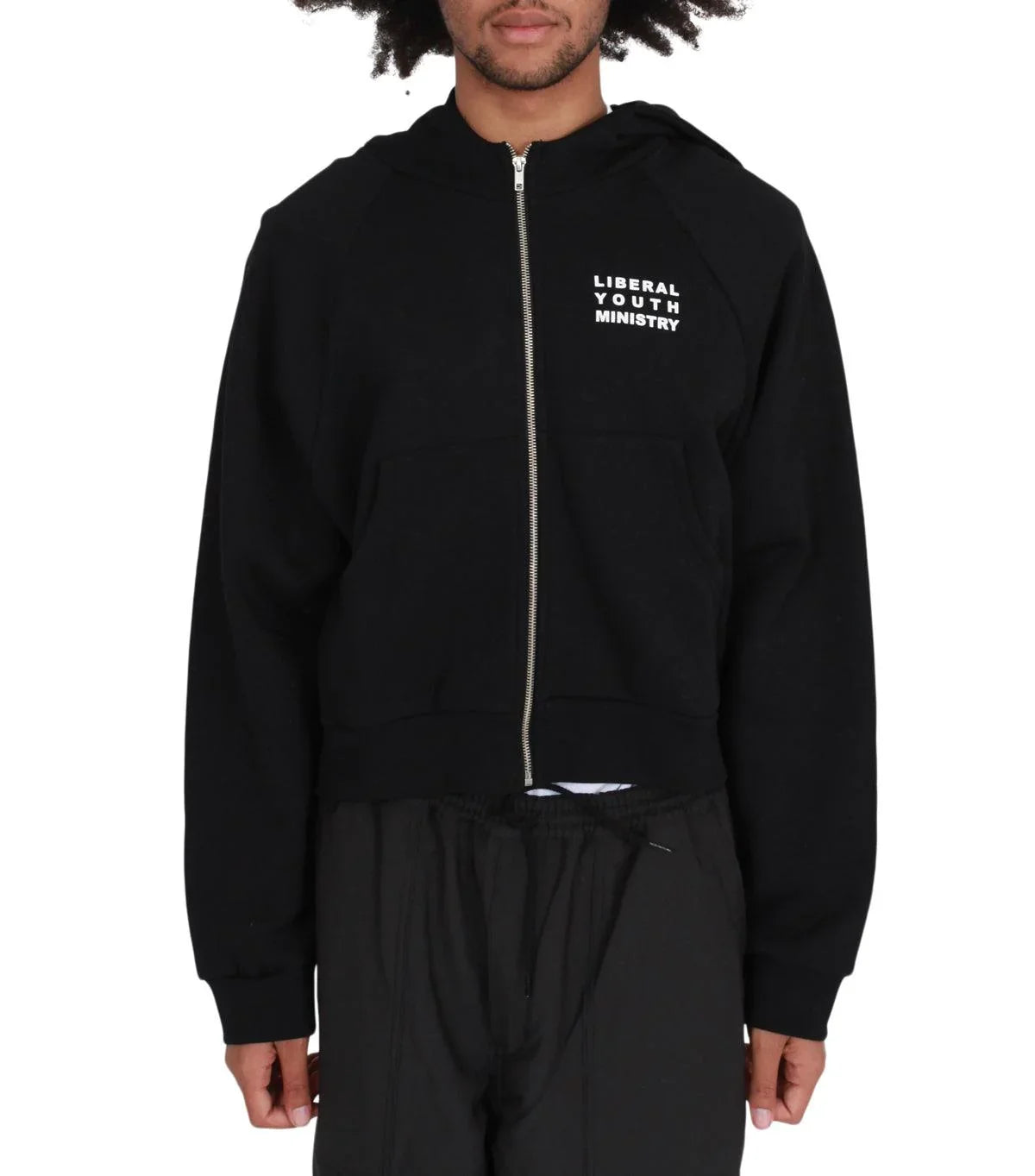 Liberal Youth Ministry Animé Zipped Hoodie Black | SOMEWHERE