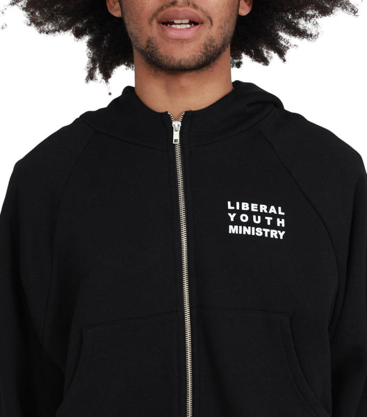 Liberal Youth Ministry Animé Zipped Hoodie Black | SOMEWHERE