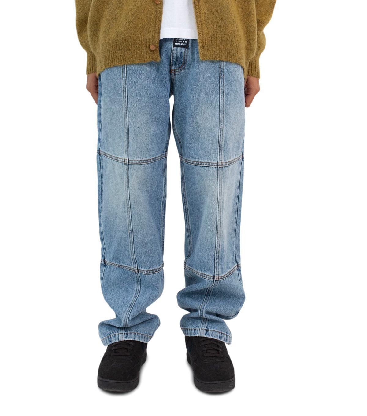 Liberal Youth Ministry Panel Denim Jeans Blue | SOMEWHERE