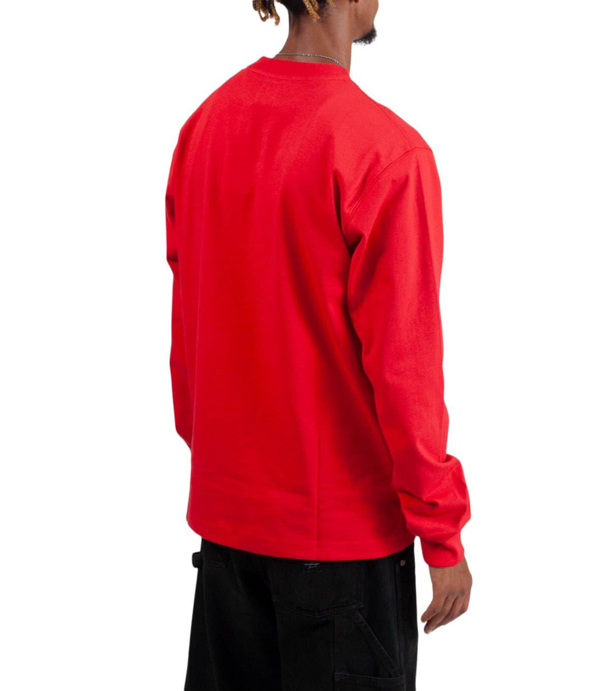 New Balance Made in USA Heritage Long Sleeve T-Shirt Red | SOMEWHERE
