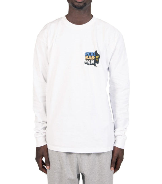 Real Bad Man Volume 9 Logo Long Sleeve T-Shirt White