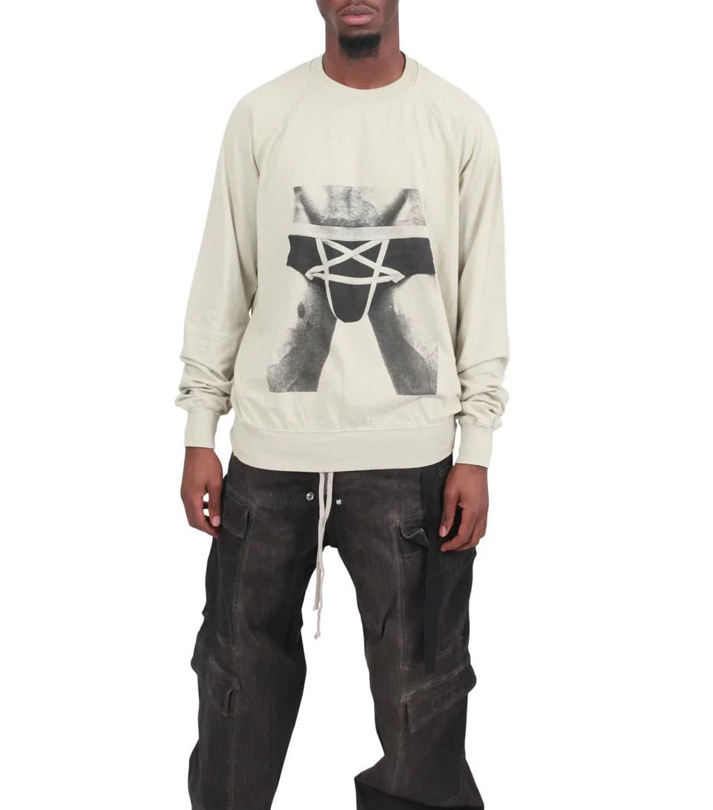Rick Owens DRKSHDW Baseball Tee Pearl Black | SOMEWHERE