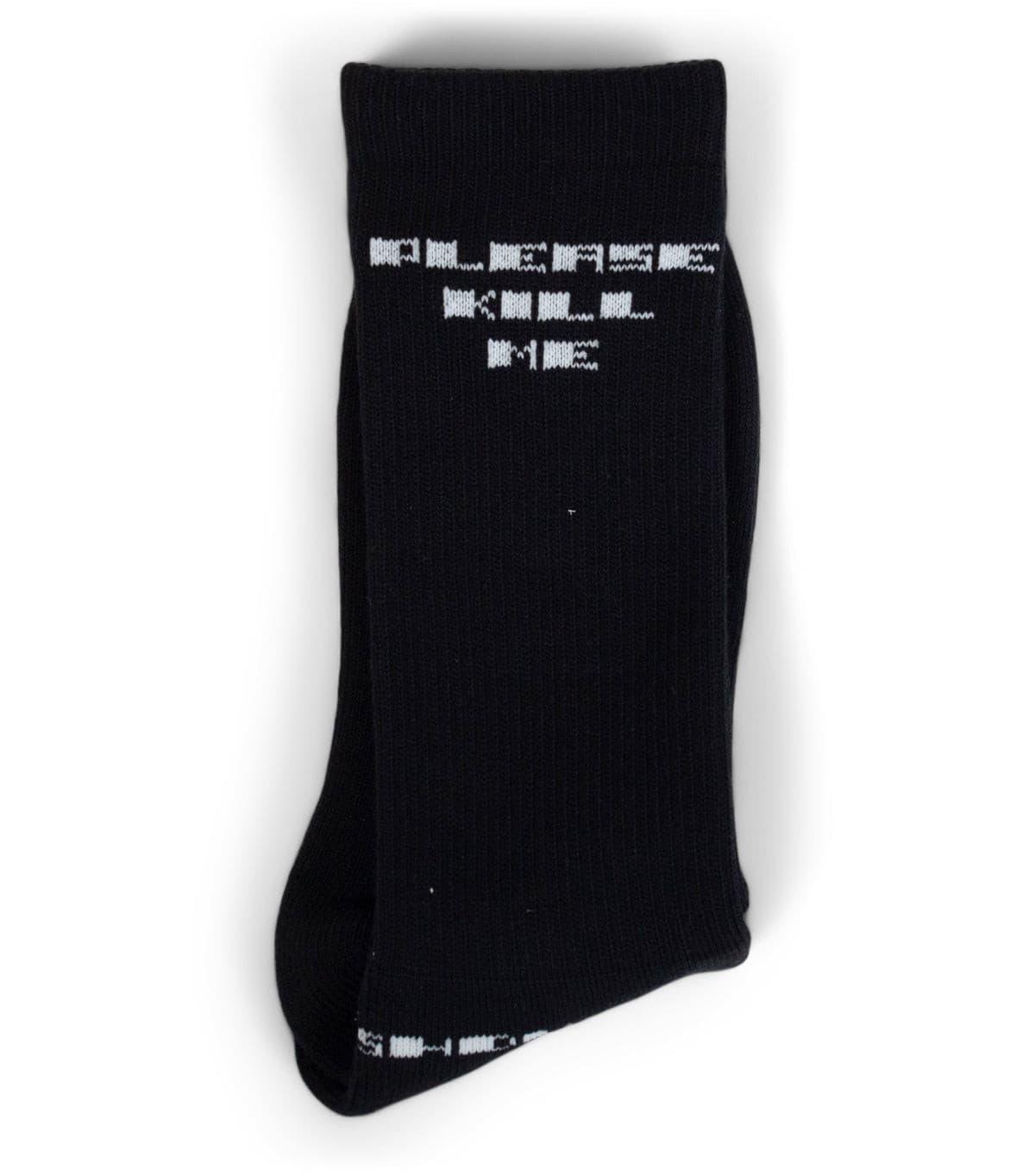 Rick Owens DRKSHDW Please Kill Me Knit Socks Black | SOMEWHERE
