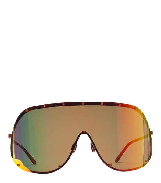 Rick Owens DRKSHDW Shield Sunglasses Orange