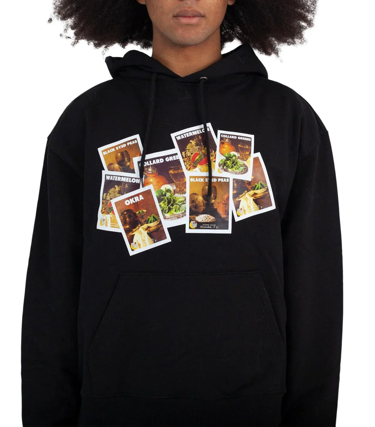 Sky High Farm Denim Tears Hoodie Black | SOMEWHERE